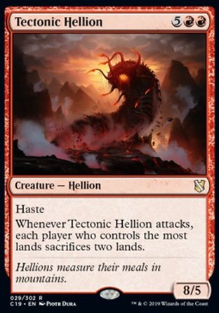 【ENG】《＜陸殼地獄獸＞/Tectonic Hellion》[指揮官2019]