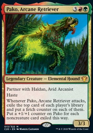 【JPN】《＜奧術拾獵犬佩可＞/Pako, Arcane Retriever》[指揮官2020禮盒]