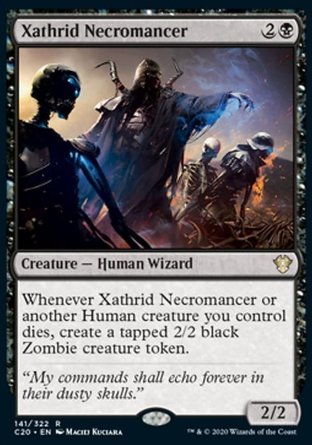 【JPN】《札茲離死靈術士/Xathrid Necromancer》[指揮官2020禮盒]