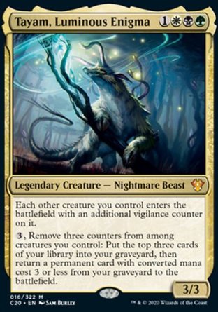 【JPN】《＜秘光靈獸塔雅姆＞/Tayam, Luminous Enigma》[指揮官2020禮盒]