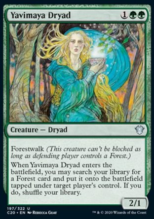 【JPN】《亞維馬雅樹靈/Yavimaya Dryad》[指揮官2020禮盒]