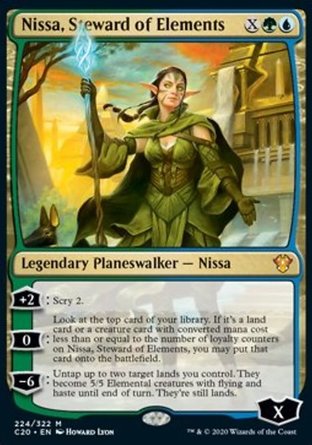 【JPN】《地源守護妮莎/Nissa, Steward of Elements》[指揮官2020禮盒]