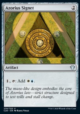 【JPN】《俄佐立印記/Azorius Signet》[指揮官2020禮盒]