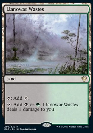 【JPN】《羅堰荒野/Llanowar Wastes》[指揮官2020禮盒]
