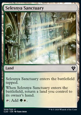 【JPN】《瑟雷尼亞聖殿/Selesnya Sanctuary》[指揮官2020禮盒]