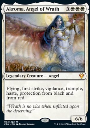【JPN】《忿怒天使愛若瑪/Akroma, Angel of Wrath》[指揮官2020禮盒]