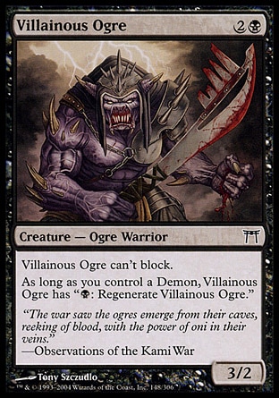 【JPN】《邪惡食人魔/Villainous Ogre》[神河群英錄]