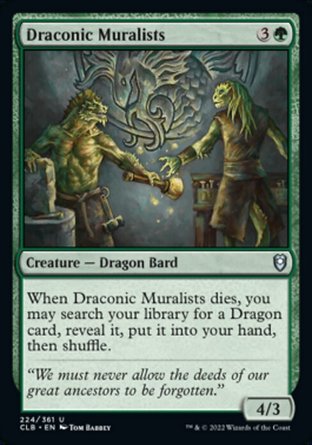 【ENG】《龍族壁畫師/Draconic Muralists》[指揮官傳奇：爭戰柏德之門]