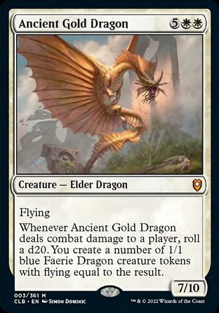 【ENG】《遠古金龍/Ancient Gold Dragon》[指揮官傳奇：爭戰柏德之門]