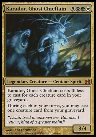 【JPN】《幽靈酋長卡拉多/Karador, Ghost Chieftain》[指揮官]