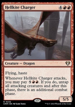 【ENG】 ☆Foil☆ 《衝鋒殘虐者/Hellkite Charger》[指揮官大師]