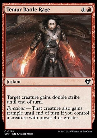 【ENG】 ☆Foil☆ 《鐵木爾戰怒/Temur Battle Rage》[指揮官大師]