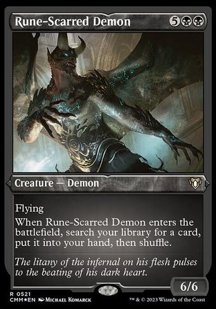 【ENG】 ☆蝕刻閃☆ 《符痕惡魔/Rune-Scarred Demon》[指揮官大師]