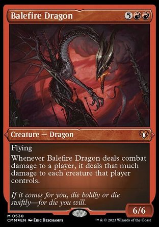 【ENG】 ☆蝕刻閃☆ 《炎劫巨龍/Balefire Dragon》[指揮官大師]
