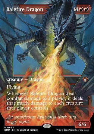 【ENG】 ☆Foil☆ 《炎劫巨龍/Balefire Dragon》[指揮官大師]