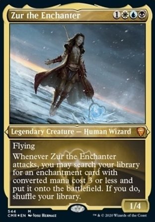 【ENG】 ☆Foil☆ 《結界大師祖爾/Zur the Enchanter》[指揮官傳奇]