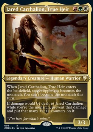 【JPN】 ☆蝕刻閃☆ 《正統傳人賈瑞卡薩隆/Jared Carthalion, True Heir》[指揮官傳奇]