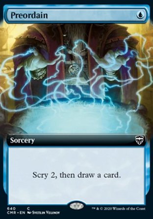 【JPN】 ☆Foil☆ 《注定/Preordain》[指揮官傳奇]