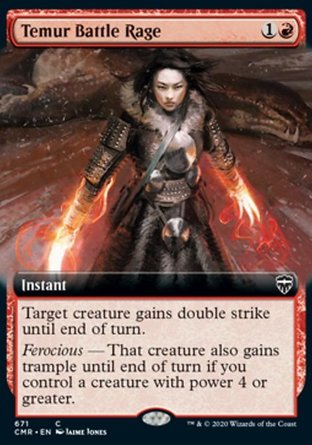 【JPN】《鐵木爾戰怒/Temur Battle Rage》[指揮官傳奇]