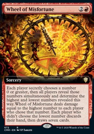 【JPN】 ☆Foil☆ 《厄運之輪/Wheel of Misfortune》[指揮官傳奇]