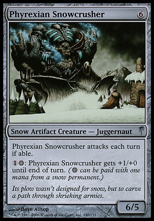 【ENG】《非瑞克西亞破雪械/Phyrexian Snowcrusher》[驟霜]