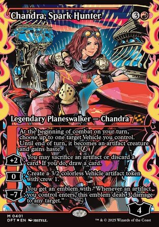【JPN】 ☆Foil☆ 《火花獵手茜卓/Chandra, Spark Hunter》[乙太飄移]