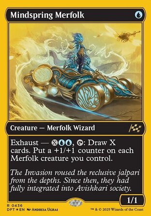 【ENG】 ☆Foil☆ 《心泉人魚/Mindspring Merfolk》[乙太飄移]