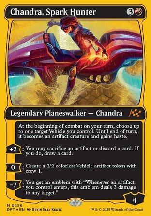 【ENG】 ☆Foil☆ 《火花獵手茜卓/Chandra, Spark Hunter》[乙太飄移]