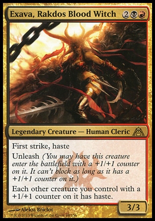 【JPN】《拉鐸司血祭司艾克瓦/Exava, Rakdos Blood Witch》[巨龍迷城]