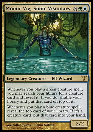 【JPN】《析米克幻視師莫秘維/Momir Vig, Simic Visionary》[紛爭]