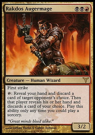 【JPN】《拉鐸司鑽法師/Rakdos Augermage》[紛爭]