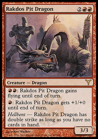 【JPN】《拉鐸司暗淵巨龍/Rakdos Pit Dragon》[紛爭]