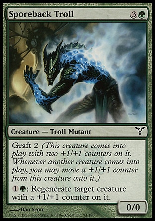 【JPN】《孢背巨魔/Sporeback Troll》[紛爭]