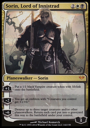 【JPN】《依尼翠王者索霖/Sorin, Lord of Innistrad》[黑影籠罩]