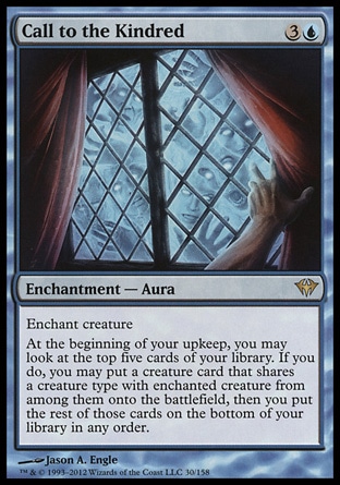 【JPN】 ☆Foil☆ 《呼喚同族/Call to the Kindred》[黑影籠罩]〔SP〕