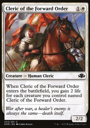 【ENG】《前鋒團僧侶/Cleric of the Forward Order》[多明納里亞：重製版]