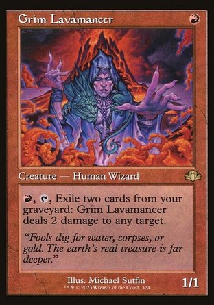 【ENG】《猙獰熔岩術士/Grim Lavamancer》[多明納里亞：重製版]