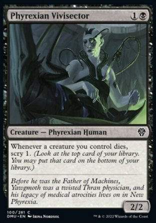【ENG】《非瑞克西亞解剖人/Phyrexian Vivisector》[多明納里亞：眾志成城]