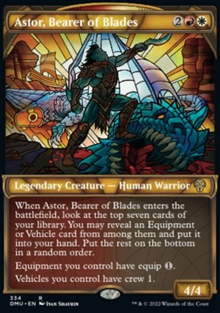 【ENG】 ☆Foil☆ 《利刃之主阿斯托/Astor, Bearer of Blades》[多明納里亞：眾志成城]