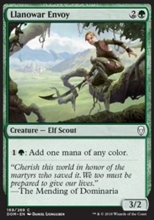 【JPN】《羅堰使節/Llanowar Envoy》[多明納里亞]