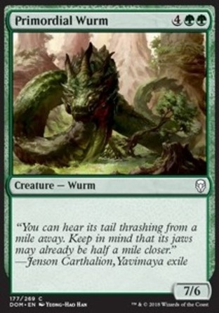 【JPN】《原初亞龍/Primordial Wurm》[多明納里亞]