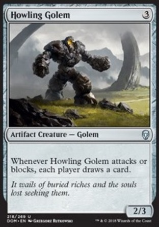 【JPN】《嚎叫魔像/Howling Golem》[多明納里亞]