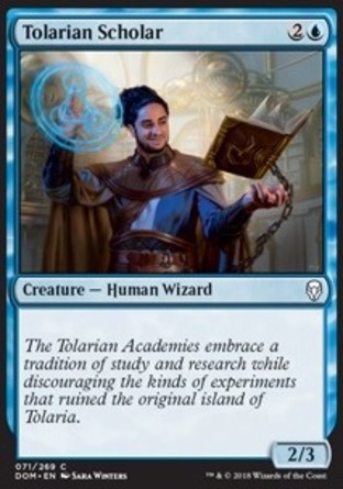 【JPN】《陶拉里亞學者/Tolarian Scholar》[多明納里亞]