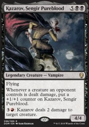【JPN】《辛格氏血脈卡札羅夫/Kazarov, Sengir Pureblood》[多明納里亞]