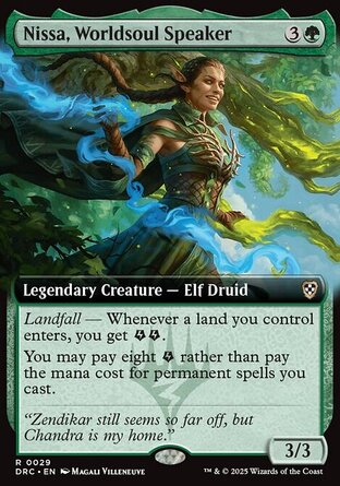 【ENG】《世界之魂傳諭妮莎/Nissa, Worldsoul Speaker》[乙太飄移指揮官]