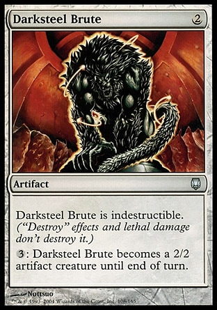【JPN】《玄鐵獸雕像/Darksteel Brute》[玄鐵]