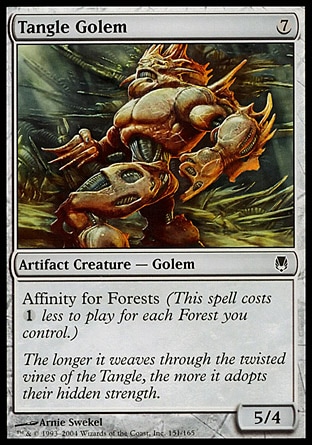 【JPN】《鉻銅林魔像/Tangle Golem》[玄鐵]