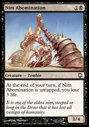【JPN】《濘族憎恨獸/Nim Abomination》[玄鐵]