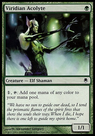 【JPN】《暗碧族侍僧/Viridian Acolyte》[玄鐵]
