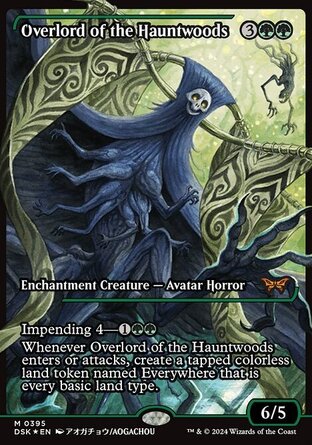 【JPN】 ☆Foil☆ 《凶林霸主/Overlord of the Hauntwoods》[暮悲邸：鬼屋驚魂]
